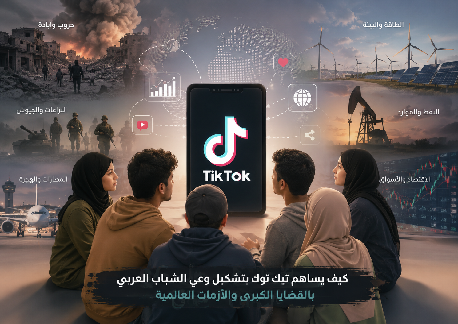 كيف يصنع «تيك توك» وعي الشباب بالأزمات الكبرى؟
