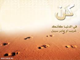 كن غريباً أو عابرَ سبيل