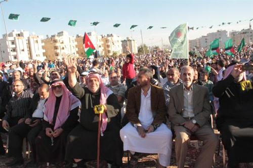 آلاف المواطنين الأردنيين يشاركون في مهرجان ''صرخة الأقصى'' 