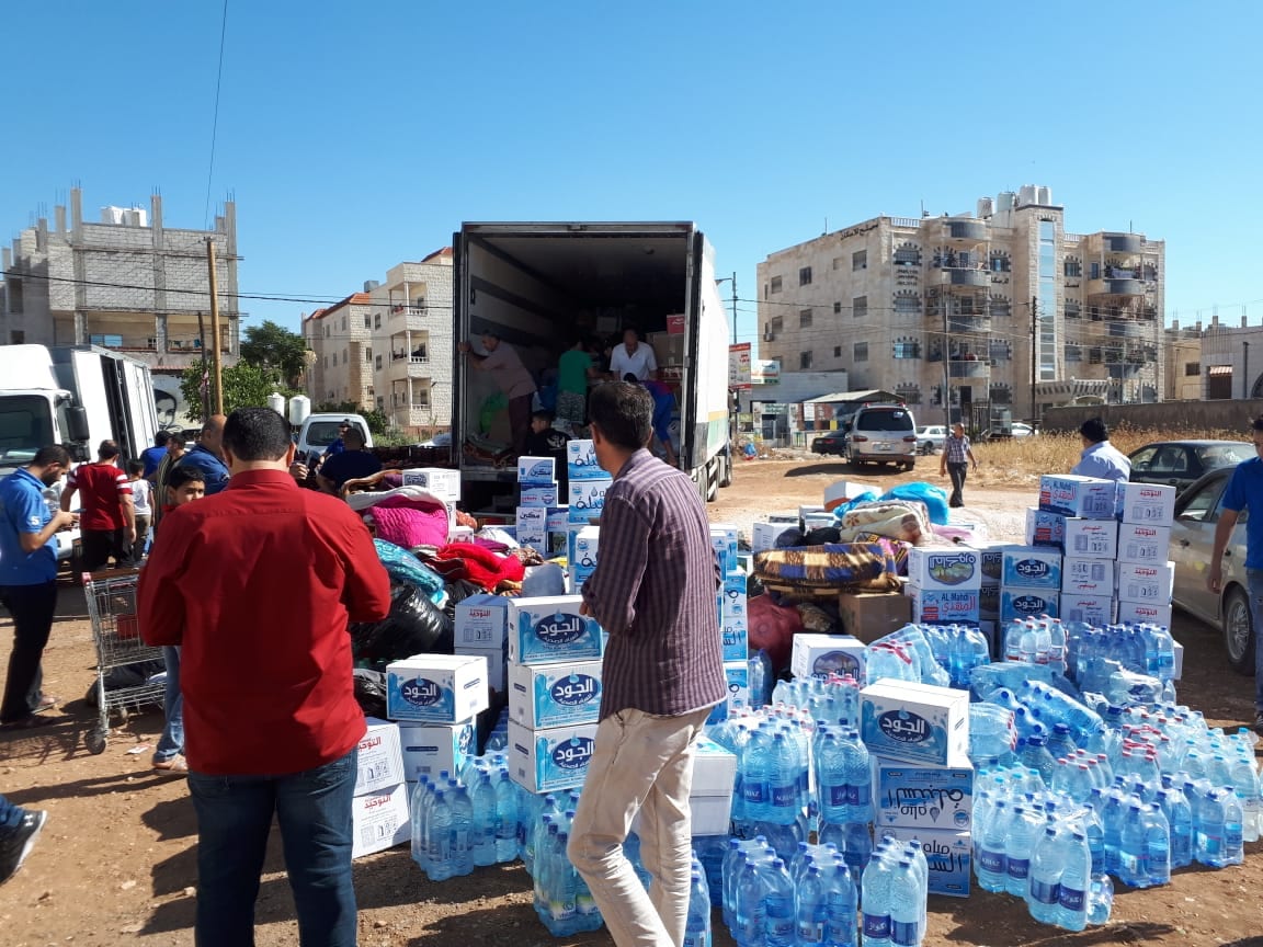 الأردن: حملات إغاثية شعبية تضامناً مع النازحين في درعا