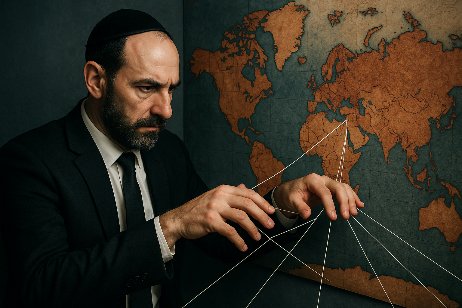 من البروتوكولات إلى الواقع: خريطة السيطرة اليهودية على العالم