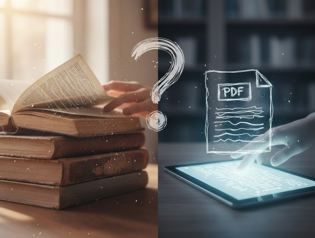 هل القراءة الورقية أفضل أم الإلكترونية؟