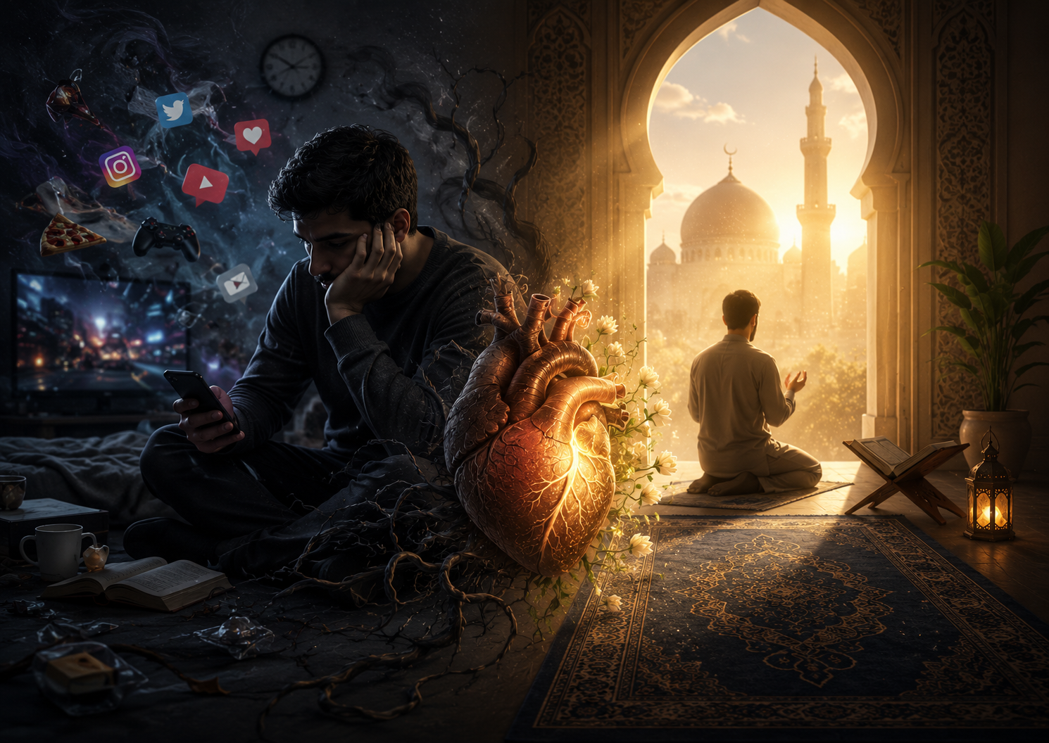 هل تؤدى العباداتُ ولو بدون رغبة؟