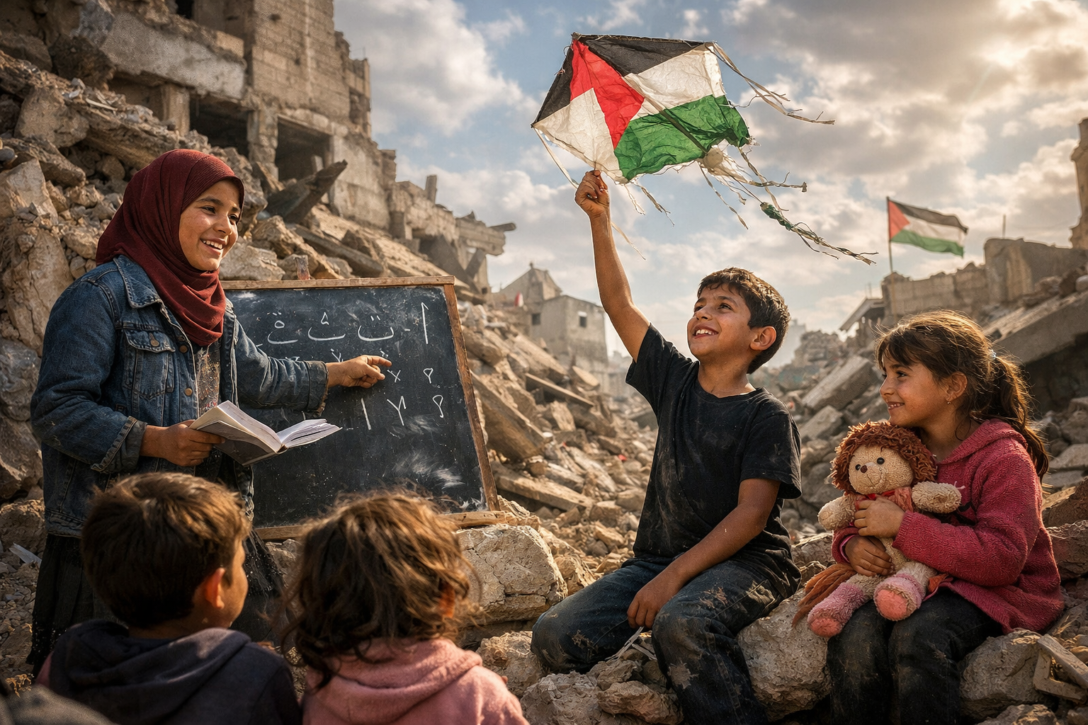 حين يصبح التمسك بالحياة فعلًا يوميًا في وجه الإبادة… تنتصر الطفولة الغزّية